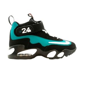Nike   Air Griffey Mav Black Green Fresh Water White size 2 boys.